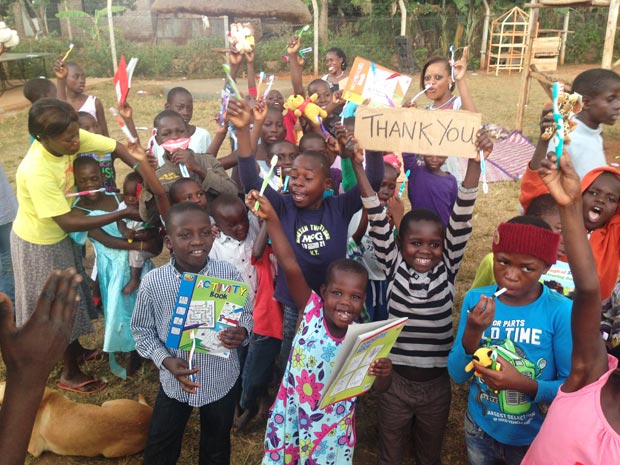The grateful children and staff of Foodstep Orphanage, Kampala