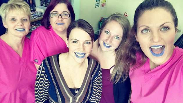 Sixtysix Dental blue lip selfies
